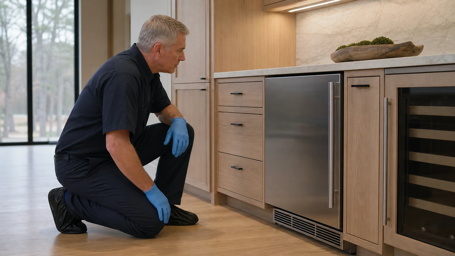 Undercounter ice maker diagnostic visit in Johns Creek